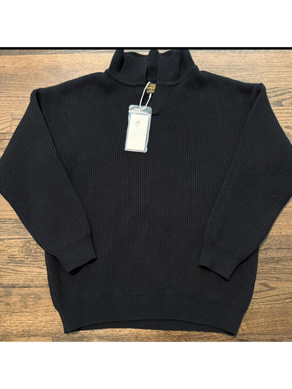 Uncle Fu Maden NWT Black Men's Sweater Large